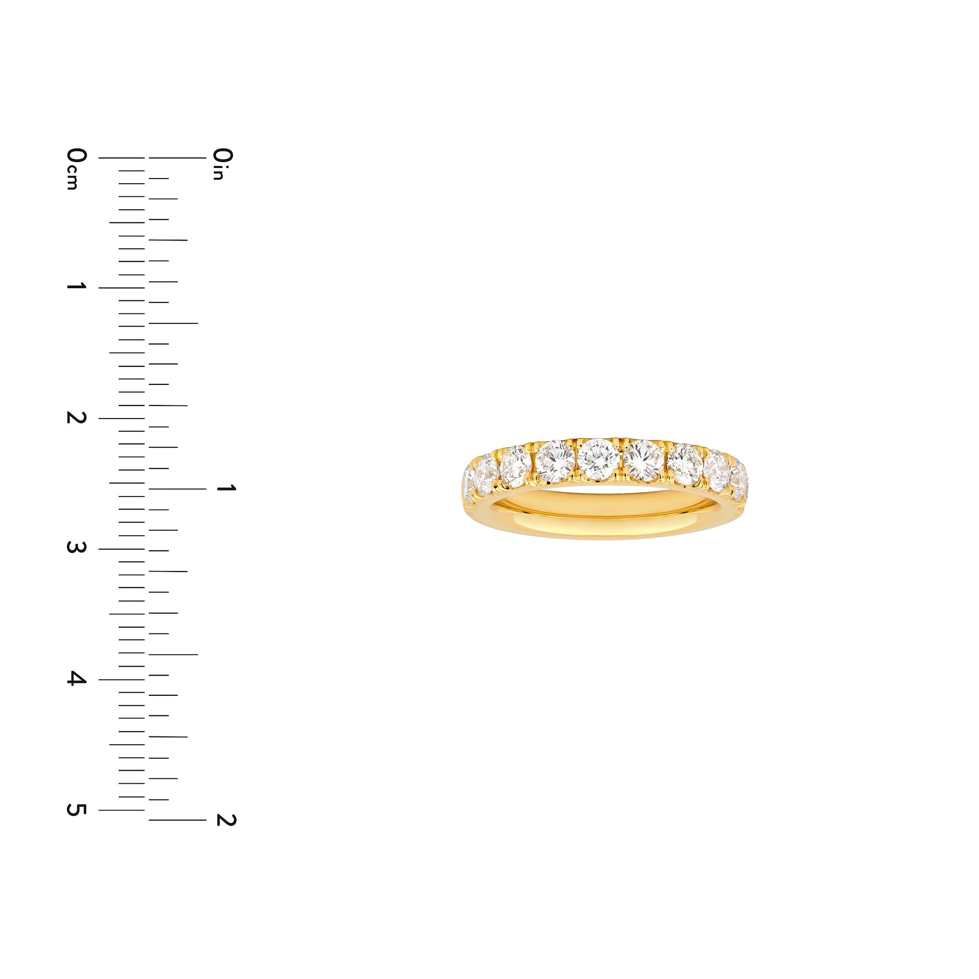 1-1/3ct Diamond Half Eternity Band