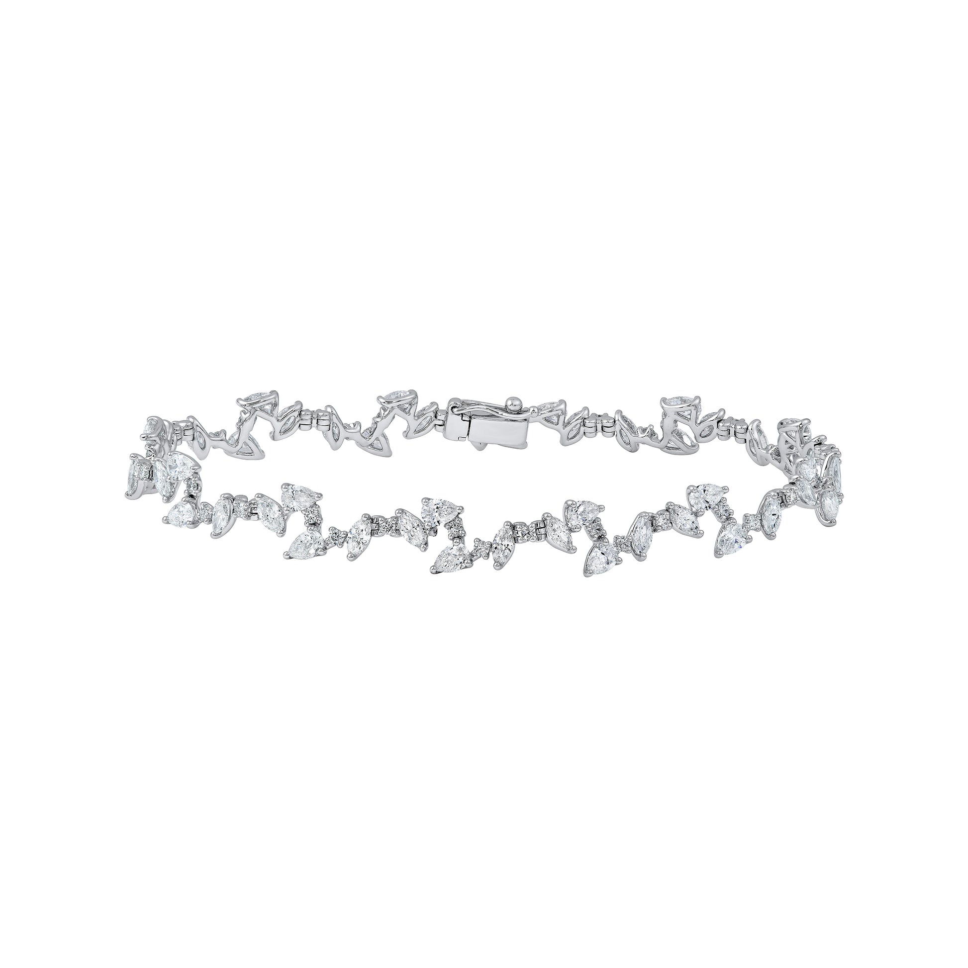 Diamond Blossom Tennis Bracelet