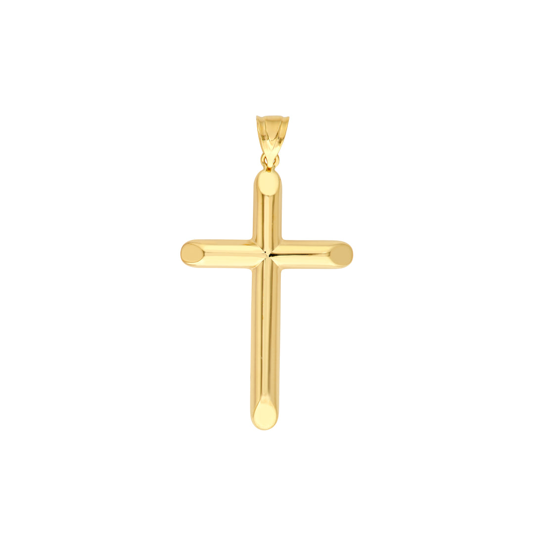 Beveled Edge Cross Pendant