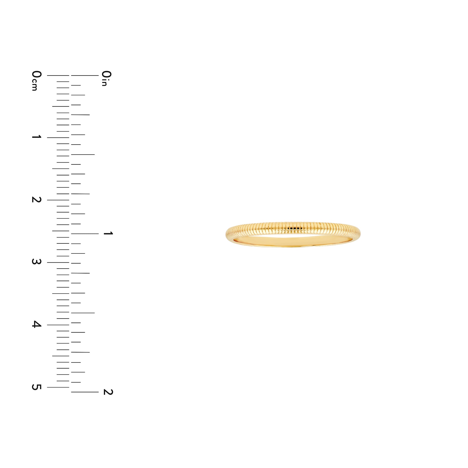 Ribbed Band Ring