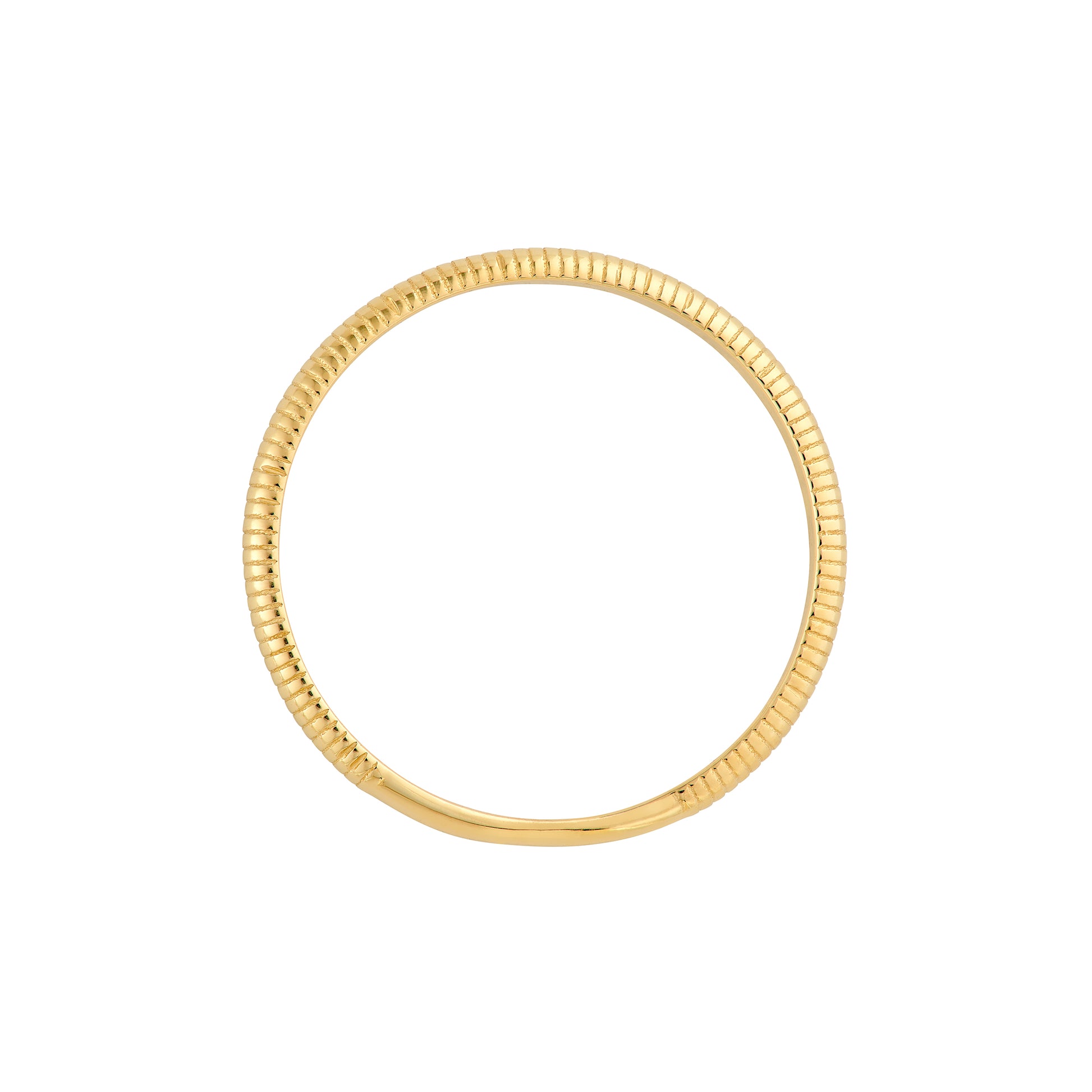 Ribbed Band Ring