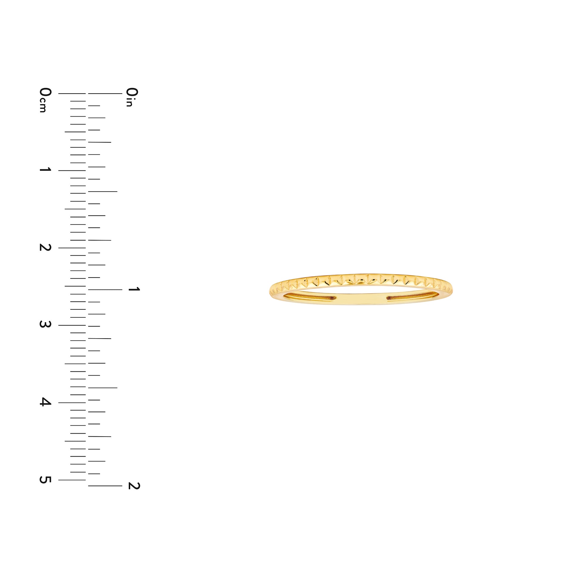 Facet Cut Out Band Ring
