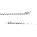 Diamond Halfway Tennis Straight Necklace (7tcw)