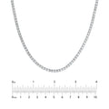 Diamond Halfway Tennis Straight Necklace (7tcw)
