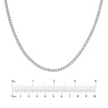 4-5/8tcw Diamond Halfway Tennis Necklace
