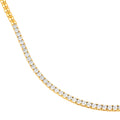 4-5/8tcw Diamond Halfway Tennis Necklace
