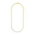 4-5/8tcw Diamond Halfway Tennis Necklace