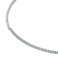 4-5/8tcw Diamond Halfway Tennis Necklace