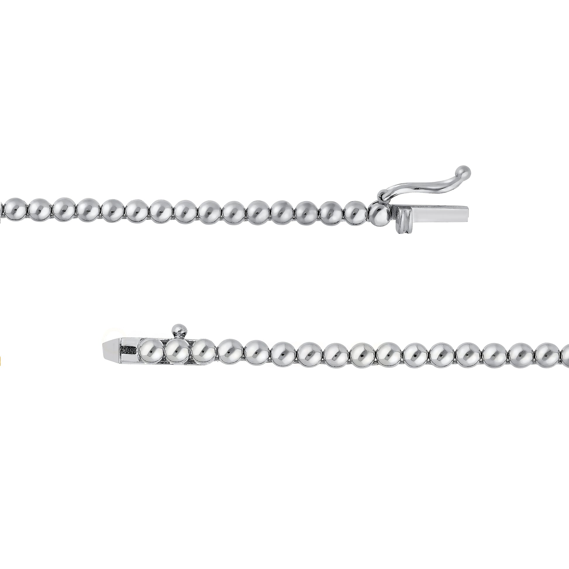 4-5/8tcw Diamond Halfway Tennis Necklace