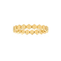 Hexagonal Bead Band Ring