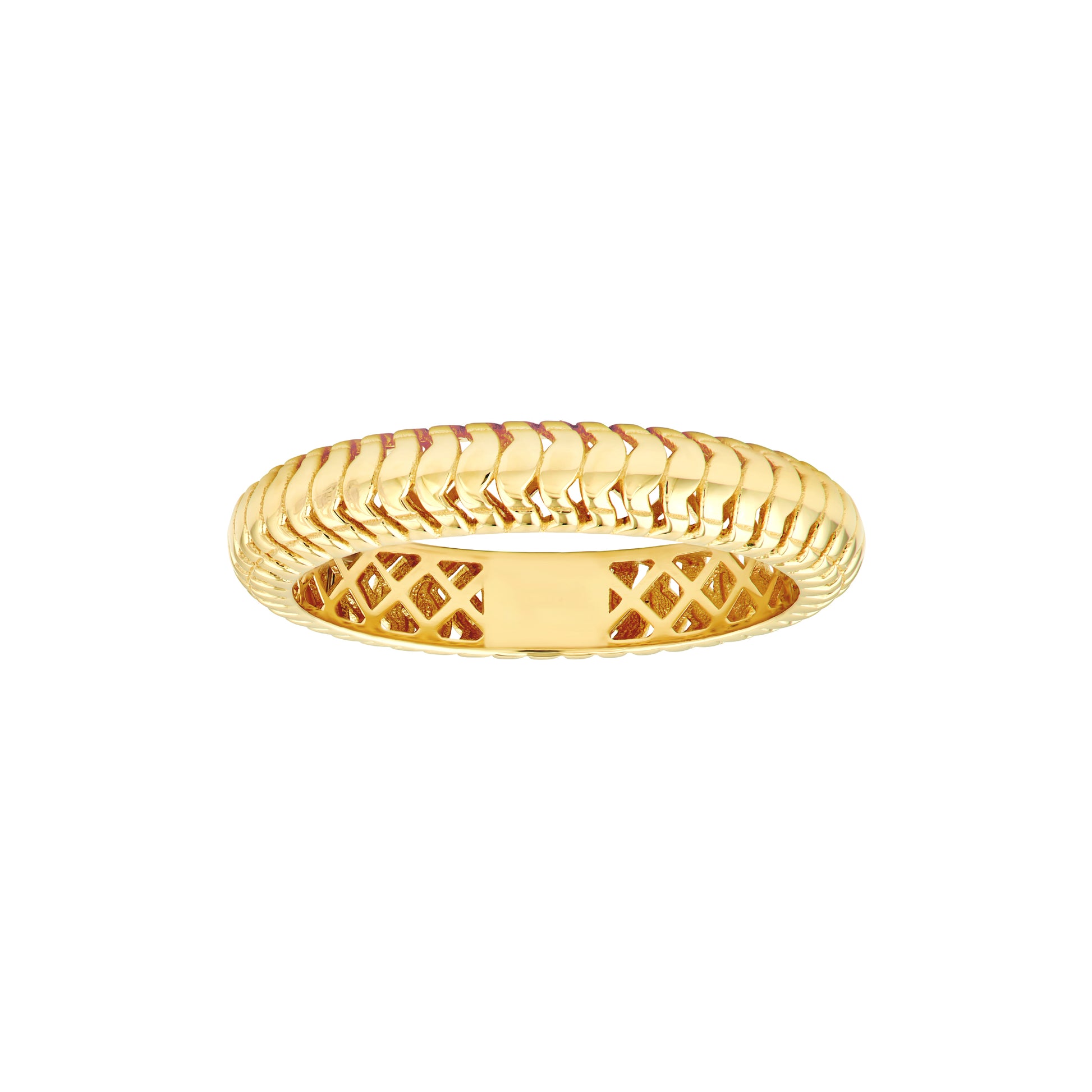 Snake Textured Band Ring