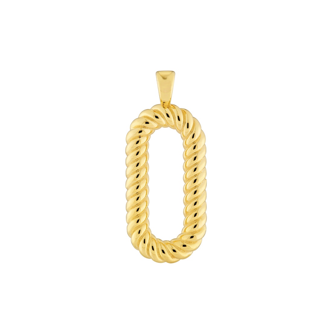 Oval Twisted Pendant