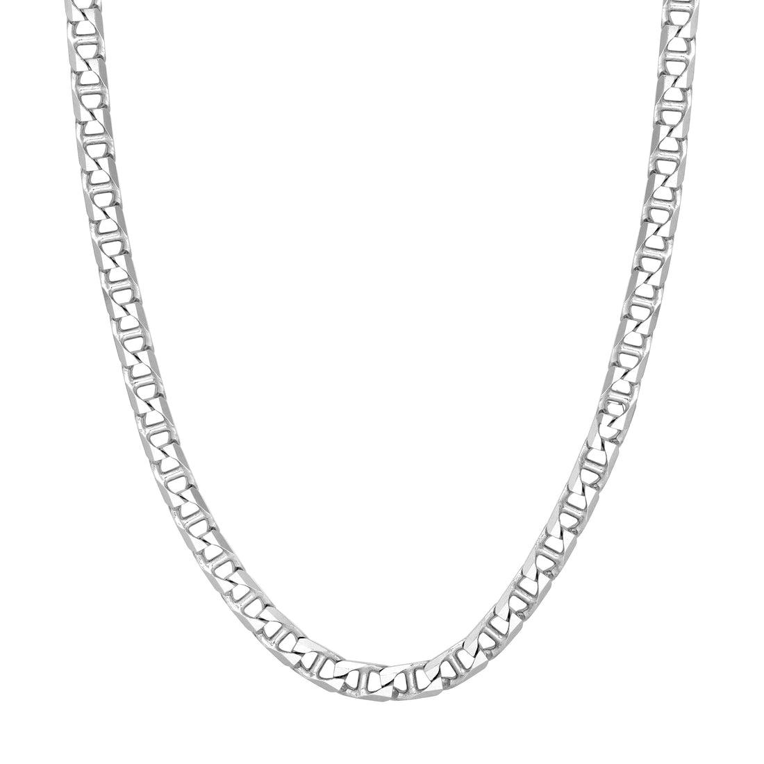7.30mm Sterling Silver D/C Mariner Chain