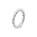 Double Twist Polished Tube Ring