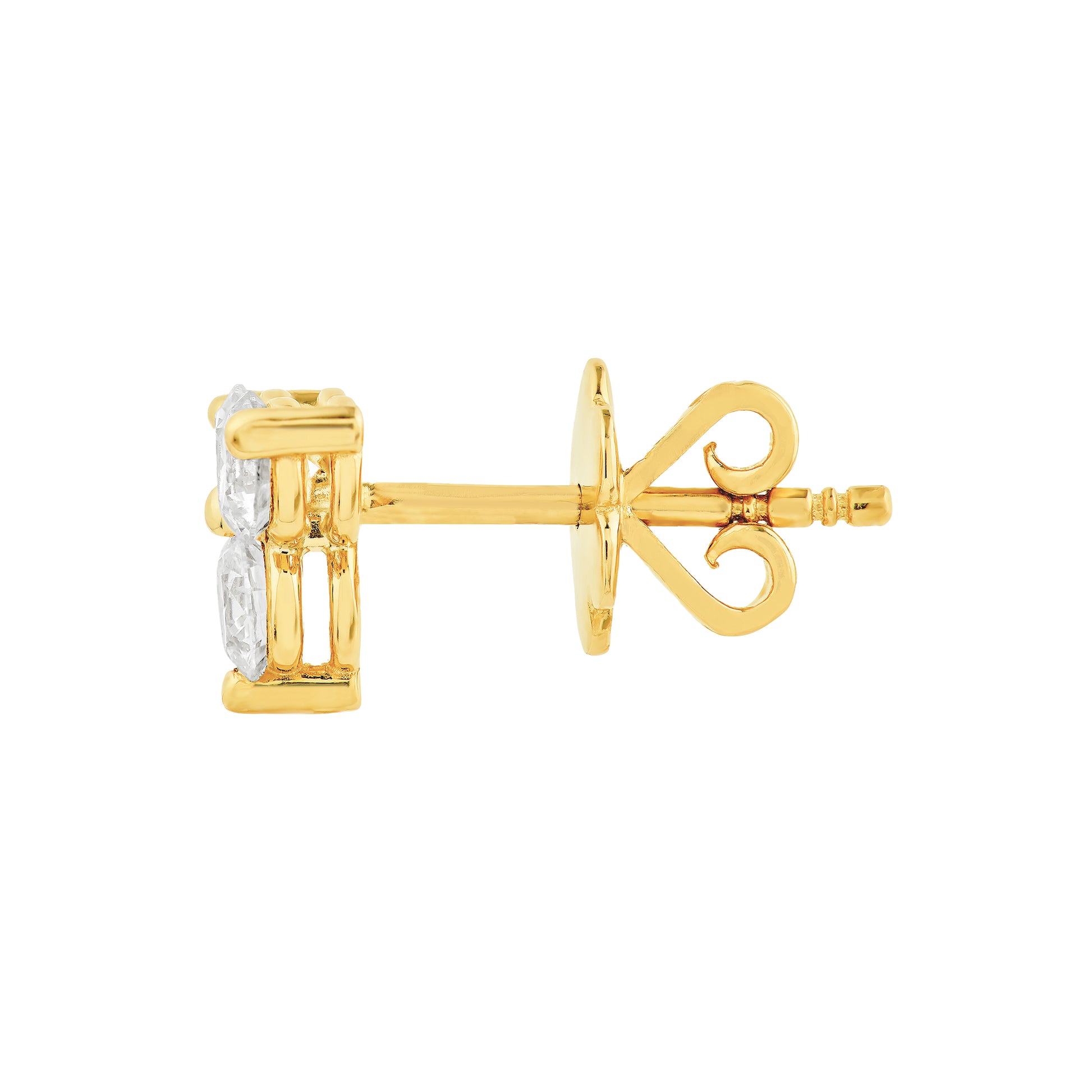 1tcw 3.5mm Diamond Trio Stud Earrings