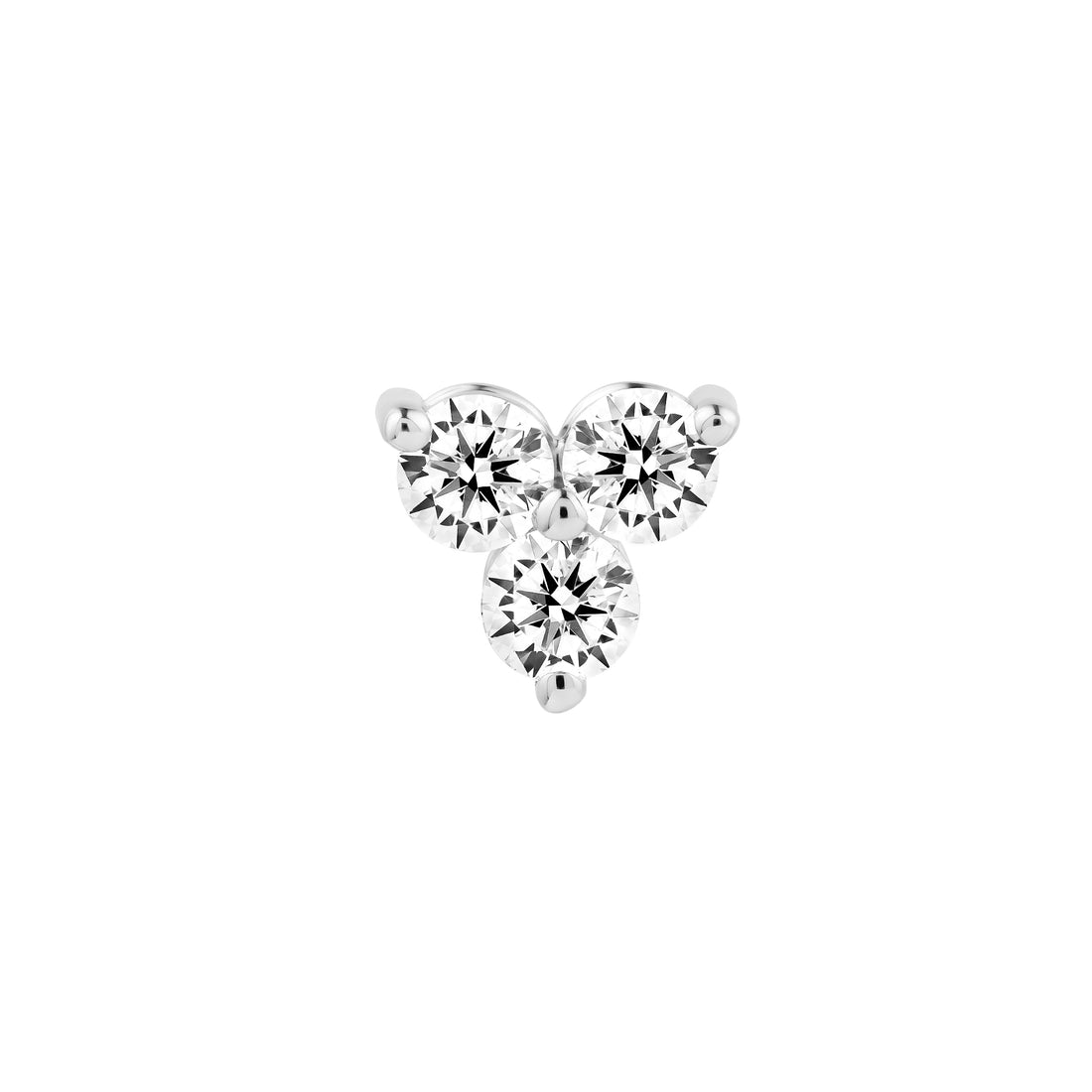 5/8tcw Diamond Trio Stud Earrings
