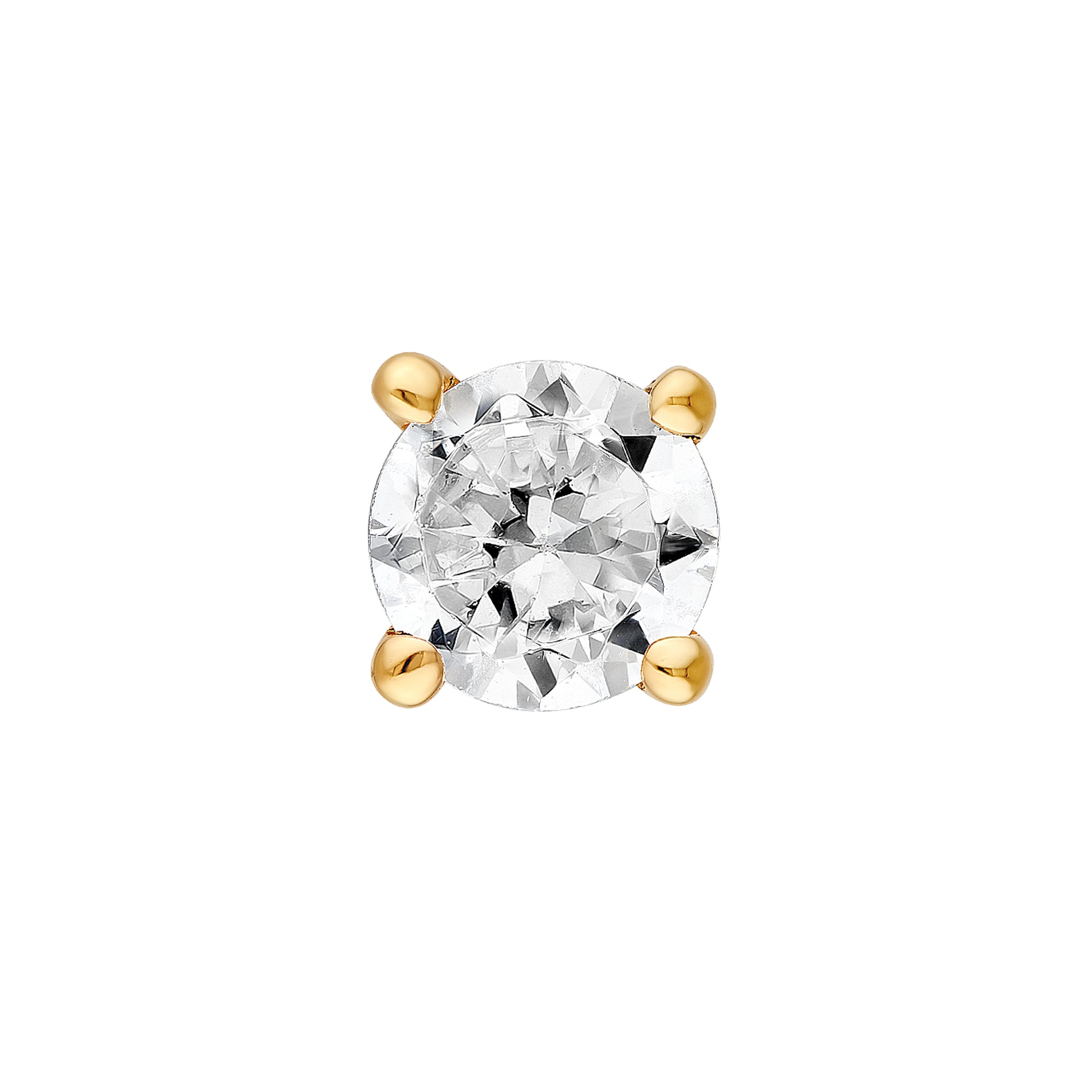 1/5tcw Round Diamond 4 Prong Stud Earrings