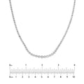 5-1/3tcw Diamond Bezel Graduated Tennis Necklace