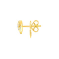 3/8tcw Diamond Flower Stud Earrings