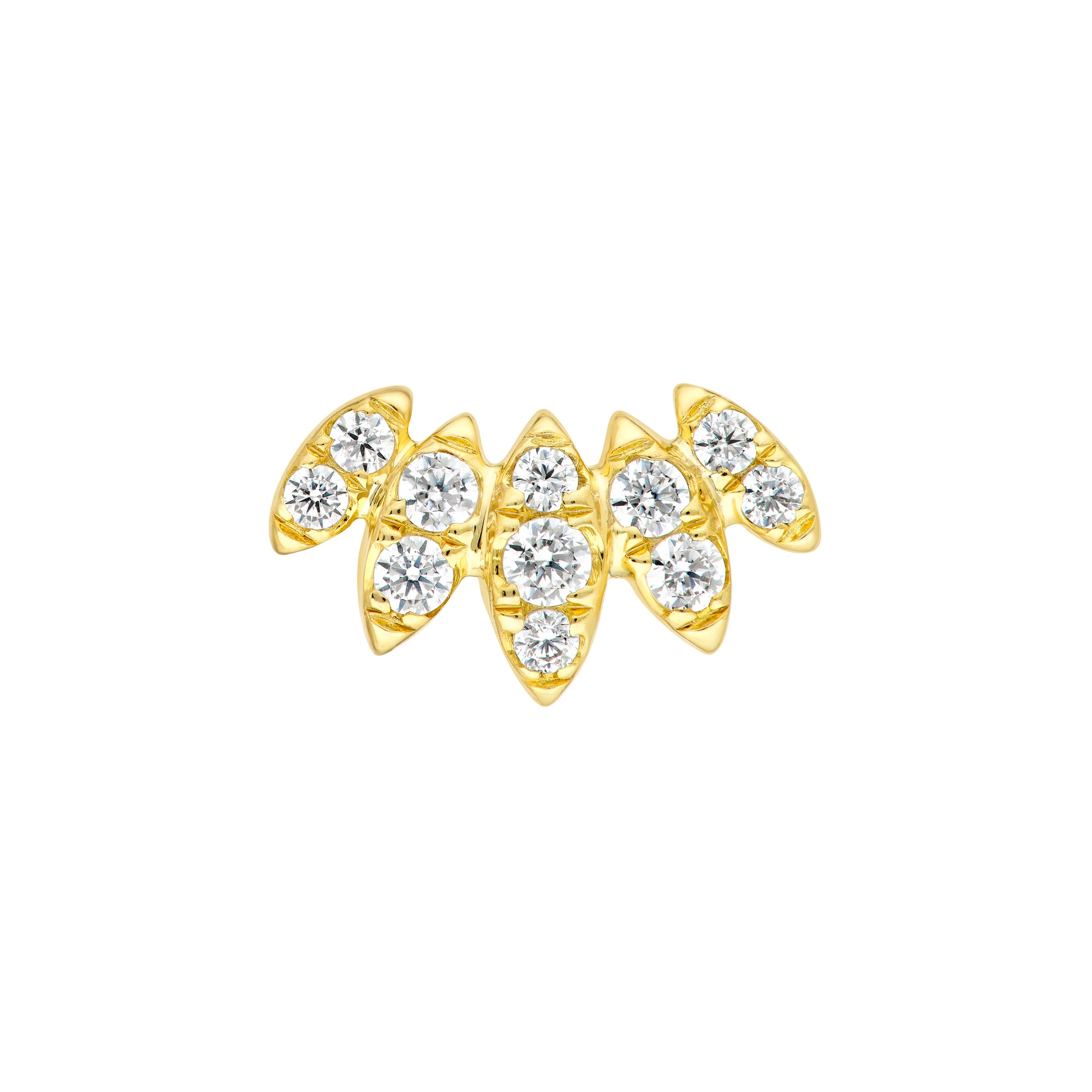 3/8tcw Diamond Flower Stud Earrings