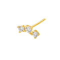1/2tcw Diamond Trio Stud Earrings