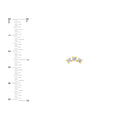 1/2tcw Diamond Trio Stud Earrings