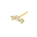 1/2tcw Diamond Trio Stud Earrings