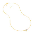 Three Stone Diamond Necklace