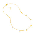 1tcw Multi Stone Bezel Diamond Station Necklace