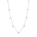 1tcw Multi Stone Bezel Diamond Station Necklace
