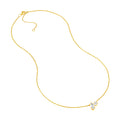 2tcw Marquise & Round Diamond Station Necklace