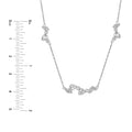 1-3/8tcw Multi Stone Diamond Cluster Necklace