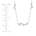 1-3/8tcw Multi Stone Diamond Cluster Necklace