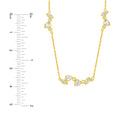 1-3/8tcw Multi Stone Diamond Cluster Necklace
