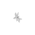 2-3/4tcw Round Pear & Marquise Diamond Cluster Stud Earrings