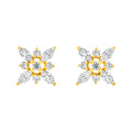 7/8tcw Marquise Diamond Flower Earrings