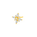 7/8tcw Marquise Diamond Flower Earrings