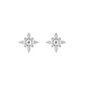 7/8tcw Marquise Diamond Flower Earrings