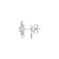 7/8tcw Marquise Diamond Flower Earrings