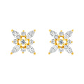 7/8tcw Marquise Diamond Flower Earrings