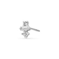 5/8tcw Square Baguette Princess & Round Diamond Studs