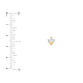7/8tcw Multi-Cut Diamond Stud Earrings