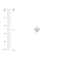 7/8tcw Multi-Cut Diamond Stud Earrings