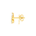 7/8tcw Pear Marquise and Round Diamond Stud Earrings