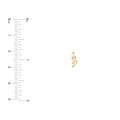 7/8tcw Diamond Stacked Earrings