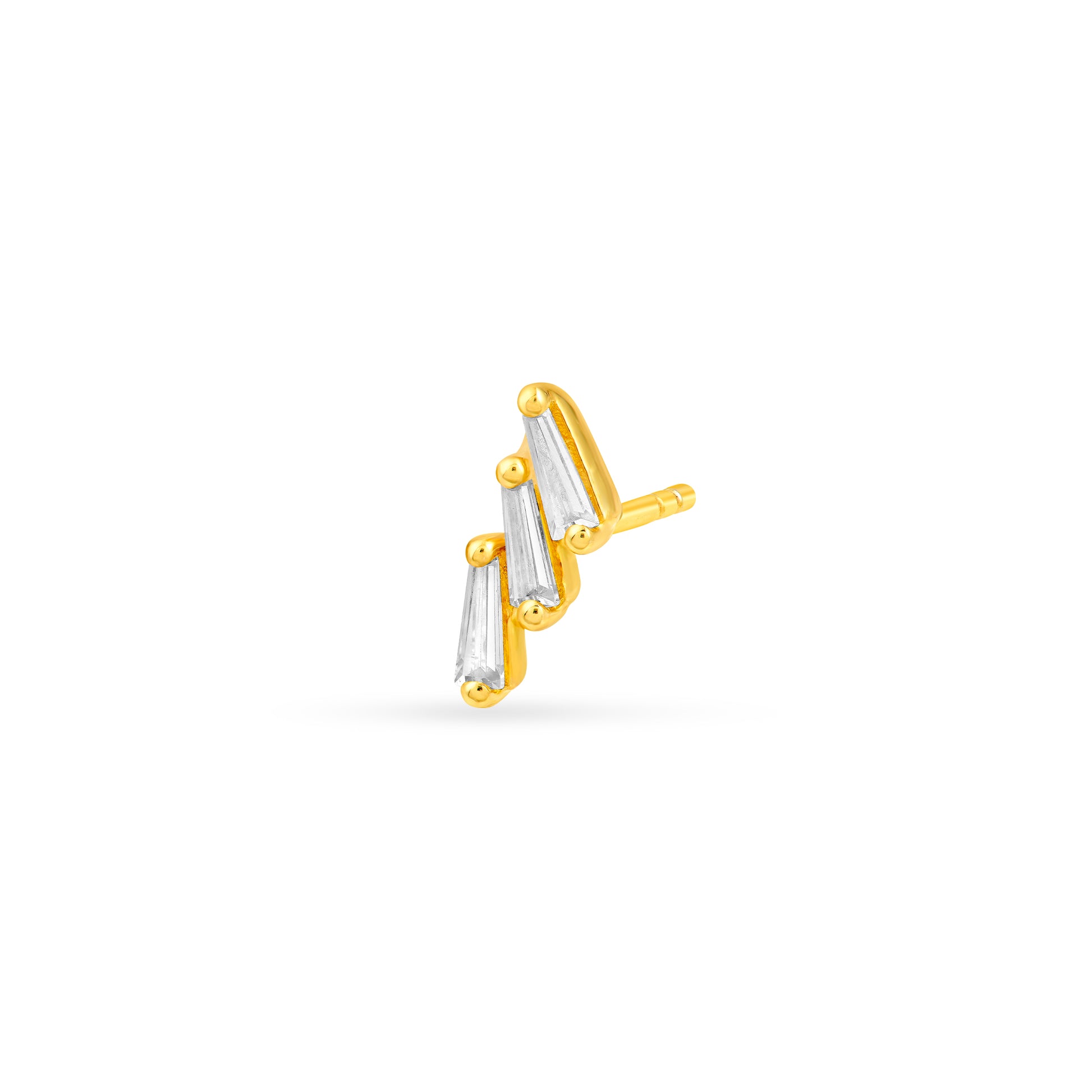 7/8tcw Diamond Stacked Earrings