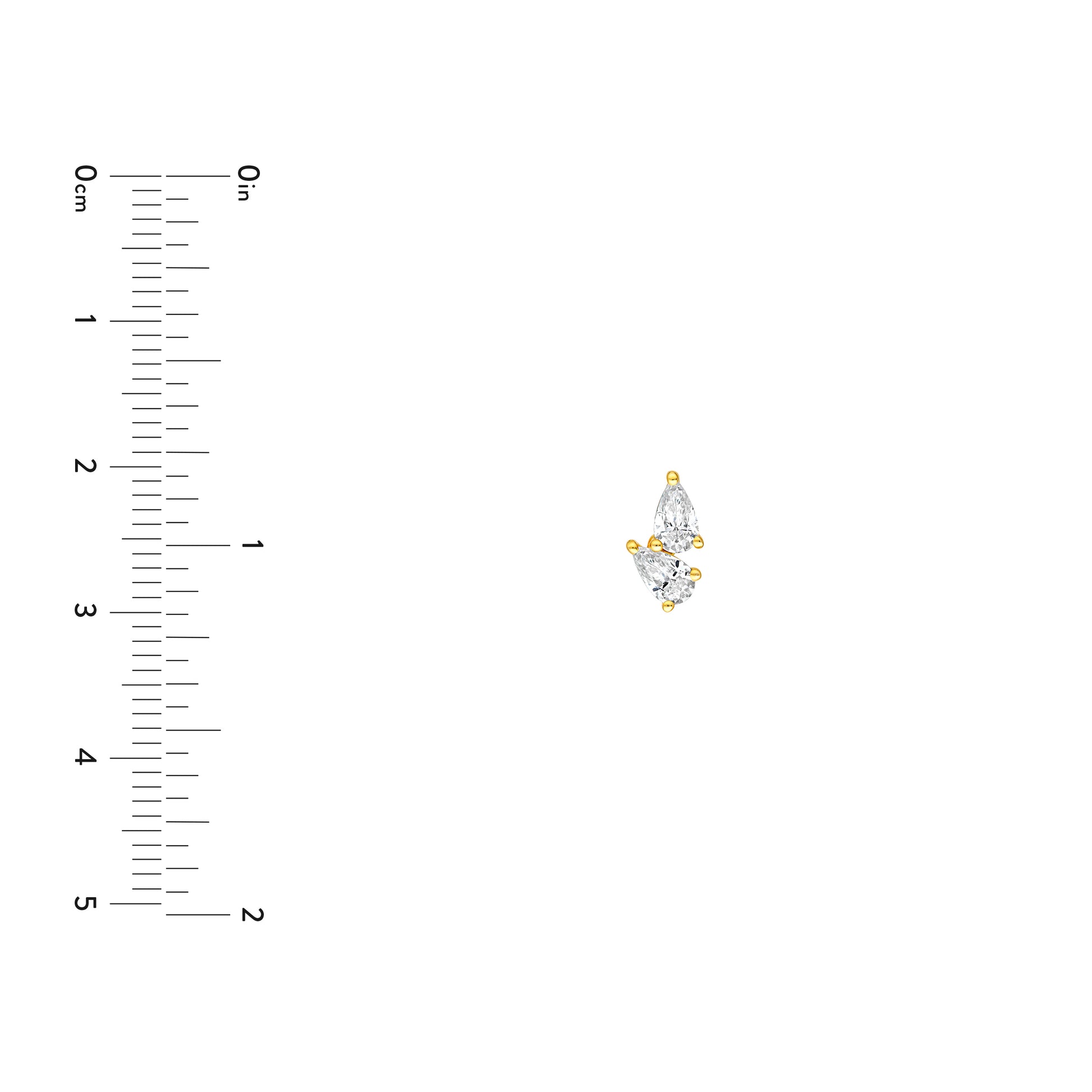 1tcw Diamond Pear Stud Earrings