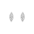 3/8tcw Three Stone Round Diamond Earrings