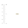 3/8tcw Three Stone Round Diamond Earrings