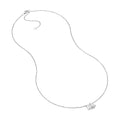 1-1/4tcw Toi et Moi Emerald & Pear Diamond Necklace